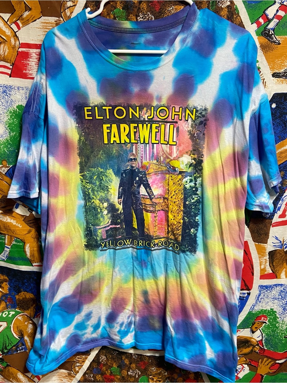 Elton John 2018 Farewell Tie Dyed Concert Tee